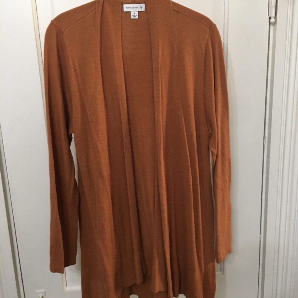 Susan Graver Women's Tan Cardigan